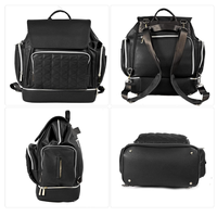 PU Wickeltasche Rucksack für Frauen Reise-Wickelrucksack, Windeltasche für Mütter Unisex Mutterschafts-Wickeltasche