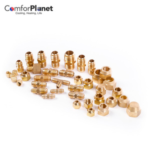 Sistem & Komponen HVAC 1/4 3/8 Inci untuk AC Mini Split, Set Pipa Koil Berinsulasi Tanpa Solder, Pipa Tembaga Kuningan, Fitting - Product Image 2