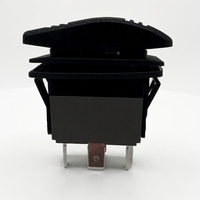 Interrupteur à bascule 3P SPST 16A 24V IP67 bleu noir ON-OFF-ON Pa66 certifié CQC pour usage industriel, équipement extérieur, agricole 250vac