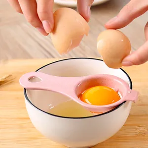 High Quality Plastic Egg Separator Kitchen Tools Wheat Straw Egg White Yolk Filter