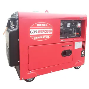 Pendingin udara 5KW 6KW 8KW kecil senyap kuat daya disesuaikan Generator Diesel untuk penggunaan rumah