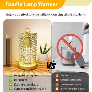 Moderna lampada elettrica scalda candele con Timer Dimmer luce notturna impianto di pulizia dell'aria per camera da letto e casa per uso soggiorno - Product Image 5