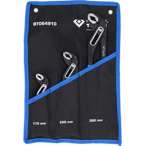 Brilliant Tools Water pump <b>pliers</b> <b>set</b>, 3 pcs, 7", 10", 12" - Product Image 4