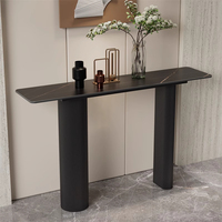 Table console haut de gamme style crème, élégante et sophistiquée, en ardoise, pour chambre ou salon, entrée ou table d'appoint