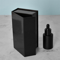 Flacon compte-gouttes cosmétique personnalisé en verre pour huile essentielle, sérum, crème, 1oz, 2oz, 3oz, 4oz, avec bouchon rechargeable et tube