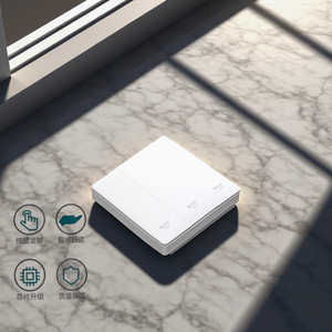 Télécommande universelle intelligente autocollante murale, émetteur RF 433 MHz, sans fil, simple ou double canal, pour panneau 86, contrôle par application - Product Image 1