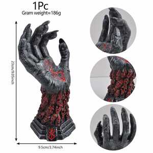 Halloween résine artisanat fait à la main effrayant violent main décor décoration de bureau pour Spooky maison fête bureau Halloween cadeau - Product Image 2