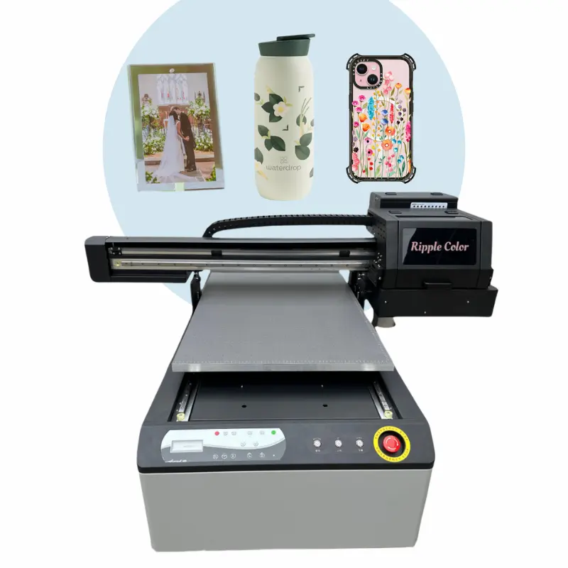 Multifunctionele A1 6090 Maat Germany Uv Led Flatbed Printer UV Printer Flatbed Printmachine Gratis Verzending Klaar Voor Verzending