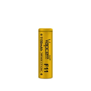 畅销书锂离子Vapcell INR14430 F11 1150毫安时3A 3.6伏14430可充电遥控锂离子电池电池