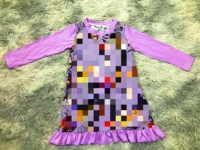 Chemise de nuit pour enfants Little Glow, idéale pour Halloween, fabrication directe, confortable, manches longues, motifs variés pour les fêtes, robe de nuit pour filles