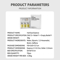 Auf Lager: Haarpflege-Roller-Serum-Set – OEM/Private Labeling Tiefenwirksame Kopfhautpflege-Serumfläschchen / Vegane Formel