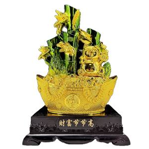 Artesanía de Resina de Bambú Dorado, Estilo Chino, para <span class=keywords><strong>la</strong></span> Riqueza y <span class=keywords><strong>la</strong></span> Prosperidad, Regalo Creativo de <span class=keywords><strong>la</strong></span> Fortuna, Pieza Decorativa para Sala de Estar, Atrae <span class=keywords><strong>la</strong></span> <span class=keywords><strong>Suerte</strong></span> - Product Image 5