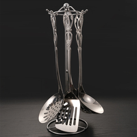Ensemble d'ustensiles de cuisine en acier inoxydable 7 pièces Royal Silverware Turner Spoon Skimmer Soup Louche pour cuisine