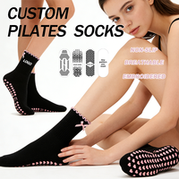 Chaussettes de Pilates personnalisées à impression numérique, antidérapantes et absorbant les chocs, échantillons gratuits pour les groupes de Pilates récréatifs