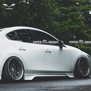 Bán Sỉ Tạp Dề Váy Bên Chia Tách Phụ Tùng Ngoại Thất Ô Tô Váy Bên Hông Thông Dụng Cho Mazda3 - Product Image 4