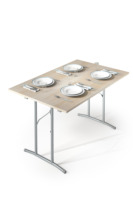 Meubles de Banquet de bonne qualité, ensemble de Table à manger moderne, Table à manger pliante en bois avec pieds pliables