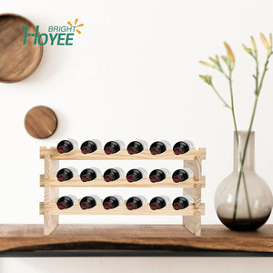 2 pezzi 6 Tier 36 porta vino in legno espositore scaffali in piedi in legno portabottiglie per la <span class=keywords><strong>cucina</strong></span>, cantina, pavimento - Product Image 2