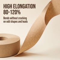 Rouleau de papier crépon isolant électrique, matériau d'isolation pour bobinage de transformateur à haute tension