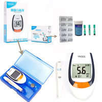 Medidores Digitales de Diabetes/Glucómetros y Tiras Reactivas Nuevas HQS