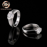 Bague solitaire en or 14 carats avec diamant de laboratoire taille ronde, bande sculptée, bijou de mariage unisexe, cadeau, certificat IGI