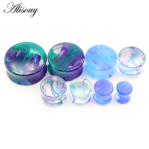 En gros, Tunnels d'<span class=keywords><strong>oreille</strong></span>, Plugs et Dilatateurs en acrylique transparent effet smog, creux et à <span class=keywords><strong>double</strong></span> évasement, Bijoux de piercing corporel - Product Image 6