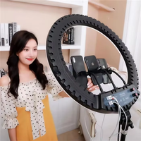 HQ21N anneau lumineux diffusion en direct streaming beauté photographie maquillage led 21 pouces aluminium trépied Tiktok Youbute Live studio light