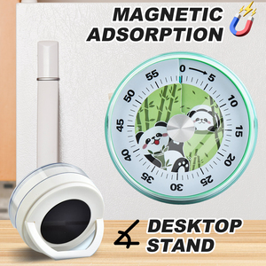Thép không gỉ bền 60 phút đếm ngược nhà bếp hẹn giờ dễ đọc với cơ sở từ tính làm việc mà không cần pin - Product Image 3