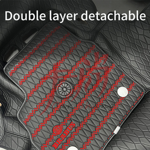 Applicable à Benzz G Class g350g500g550 g63 G65 Big G <span class=keywords><strong>Babos</strong></span> <span class=keywords><strong>style</strong></span> tapis de pied modification coussinets de pied en cuir véritable - Product Image 6