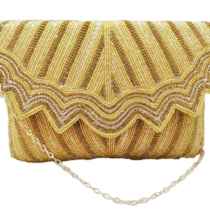 Pochette brodée et perlée Lowellcraft de Delhi - Product Image 1
