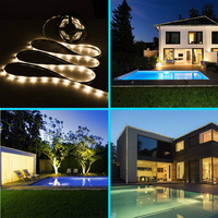 Bande lumineuse LED néon MC bon marché, indice de protection IP65, 8 mm, RGB, COB, intelligente, à changement de couleur, flexible, en ABS, pour décoration extérieure de jardin