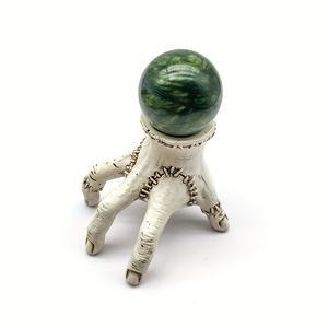 ลูกบอลหยกซิ่วหยานธรรมชาติแท้ ขายส่ง โทนสีอำพันไล่เฉด สำหรับตกแต่งบ้าน/สำนักงาน DIY - Product Image 2