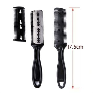 หวีตัดผมสองด้านแบบมืออาชีพ ใบมีดเปลี่ยนได้ หวีโกนตัดผม - Product Image 3