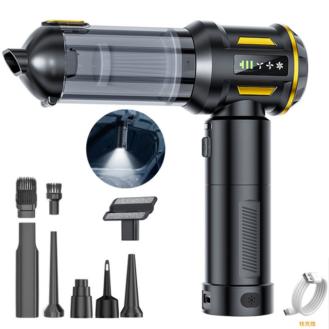 Custom Portable Wireless Vacuum Blower with Multiple Brushes High Suction Electric Duster Cepillo for Home & Car Clean