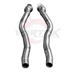 Vortex Stainless Steel Valved <b>Exhaust</b> for Ferrari F12 Berlinetta 6.3L with Mid Section Dual Silencer Quad Tips Assembly - Product Image 4