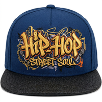 Casquettes Snapback avec logo brodé en relief 3D, approvisionnement en gros, casquettes ajustées sans marque