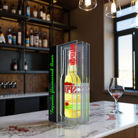 Présentoir de bouteilles en acrylique multicouche pour bar de magasin