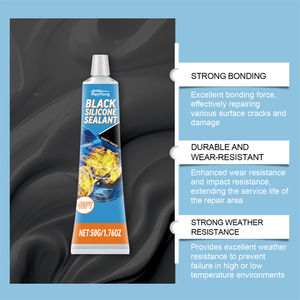 Rayhong Sealant Silikon Poliuretan Hitam Tahan Temperatur Tinggi dan Rendah, Pengikat Kuat untuk Mesin Mobil, Peredam Retak, Set dengan Alat Pengikis - Product Image 4