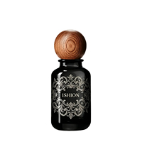 Flacon de parfum rond très vendu, 30 ml, 50 ml, flacons de parfum de qualité, flacon de parfum noir avec couvercle