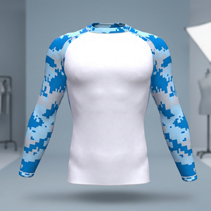 Nouvelle tenue de compression respirante personnalisée à manches longues pour hommes - Rash guard de haute qualité à bas prix pour adultes - Product Image 3
