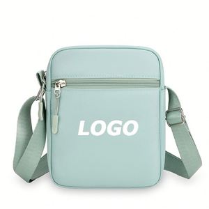 Mini sac à bandoulière pour téléphone portable pour femmes, petit sac à bandoulière en tissu Oxford avec plusieurs compartiments, cadeau promotionnel avec logo - Product Image 1