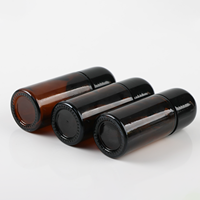50ML Corps Déodorant Emballage Ambre Bouteilles En Verre Roller Ball Parfum Soins De La Peau Emballage Bouteille En Verre avec Roll On Ball