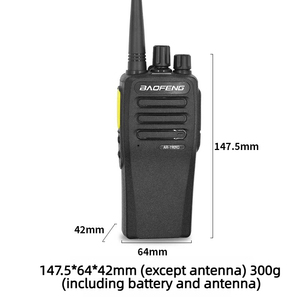 Radio bidirectionnelle portable UHF analogique DMR longue portée pour AR-1909R, 10W, avec fonction VOX et chargement Type-C sécurisé - Product Image 2