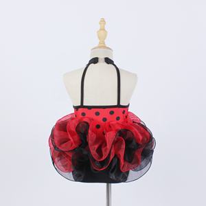 Vestido de tutú de <span class=keywords><strong>mariquita</strong></span> para juego de rol para niños, fiesta de Navidad, tutú de Ballet de punto negro, vestido de baile, puesta en escena, ropa de baile - Product Image 3