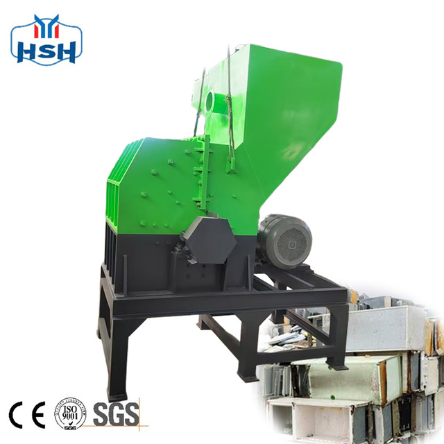 Gear-Powered Metal Crusher - Motor-Driven Industrial Shredder & Engine-Based Scrap Processor