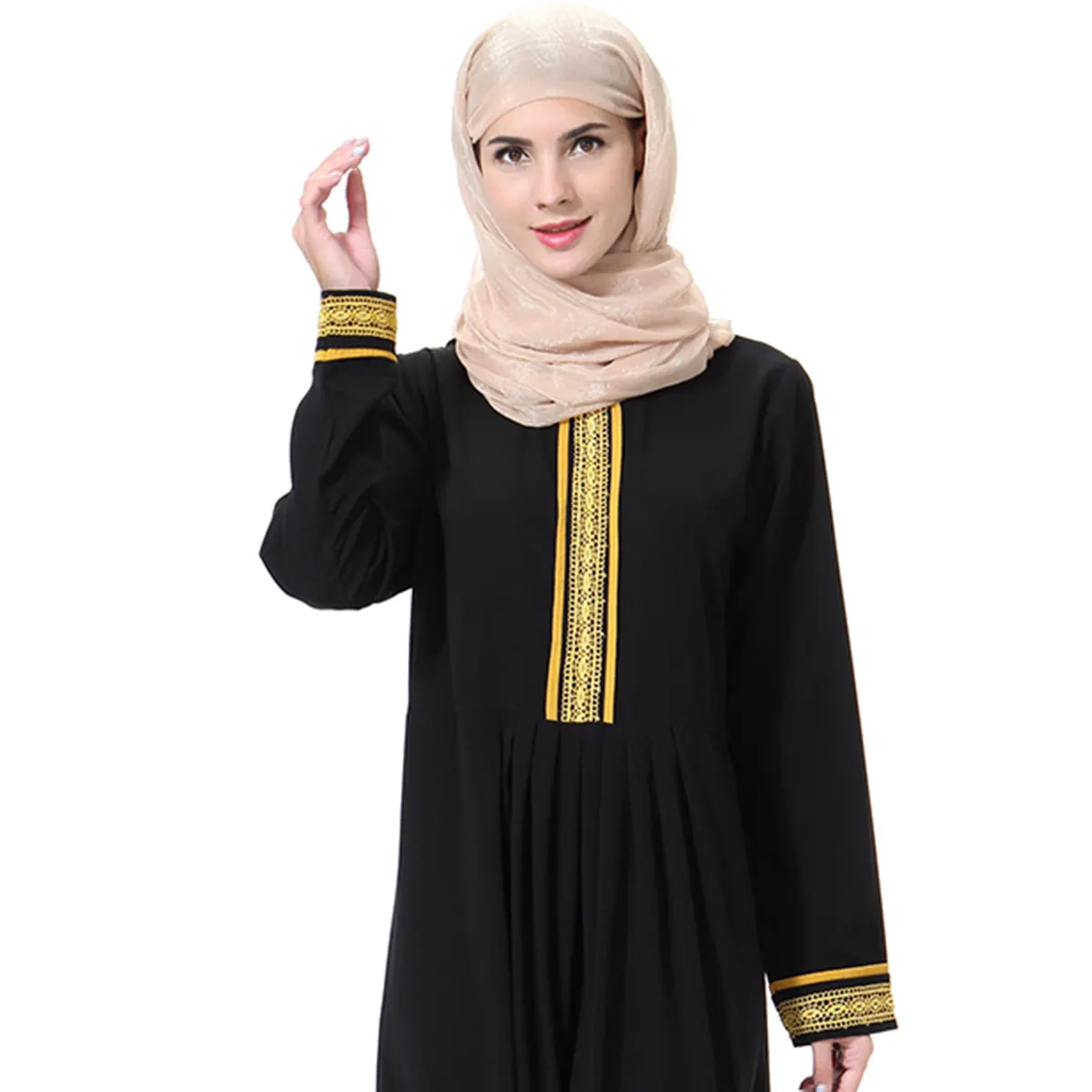 Großhandel Kleidung Nida Stoff Truthahn Istanbul Dubai Islamische Abaya Kleidung Muslim Kleid setzt islamische moderne Abaya Großhandel