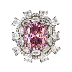Großhandel: Charmantes <span class=keywords><strong>Paru</strong></span> Green Rose Cut Silber Rhodium/Gold plattiertes, größenverstellbares, IGI-zertifiziertes offenes Ring-Set – Modisch - Product Image 5