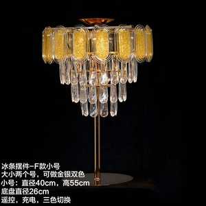 Décoration de mariage et de Noël, ornements en cristal sur pied, arrangement de scène, style vintage européen - Product Image 6