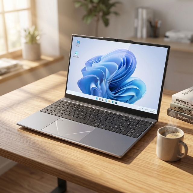 Fingerprint Unlock Windows 11 Business Laptop 15.6 Inch 16GB RAM Brand New Wholesale Computer for Sale