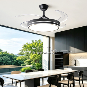 Ventilateur de plafond <span class=keywords><strong>LED</strong></span> moderne et classique à moteur DC de 42 pouces, CRI 90 élevé, avec télécommande et variateur d'intensité, idéal pour le salon - Vente chaude - Product Image 3