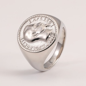 Bague Napoléon française, livraison rapide, acier inoxydable 316 plaqué or, étanche, ne se décolore pas, bijoux pour homme, bague de puissance - Product Image 5